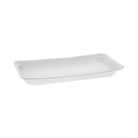 Pactiv Evergreen Supermarket Tray, No 10P, 10.75 x 5.5 x 1.2, White, PK400 51P110P